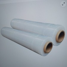 2x Stretchfolie je 300 m 500 mm 3,2 kg 20 my Wickelfolie Packfolie transparent