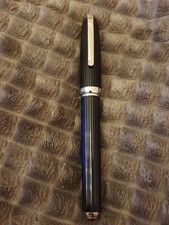 Seltener Cartier 18 Karat / 750 Goldfeder Luxus Füllfederhalter Black Edelharz