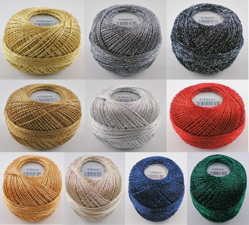 25g gründl glitter häkelgarn - 25g,