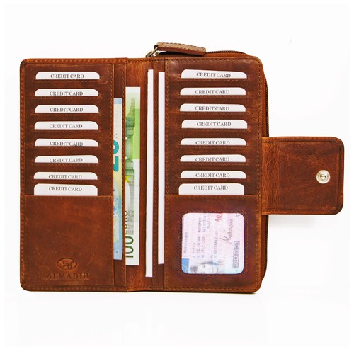 Leder damen portemonnaie - damen,