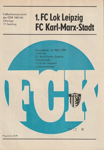 Programmheft lok leipzig - programmheft,