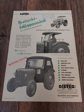 Original Prospekt Dieteg Verdeck Breitsicht - Schlepperverdeck Traktor