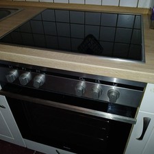 Amica Einbauherd-Set, Edels., Ceranfeld mit Rahmen