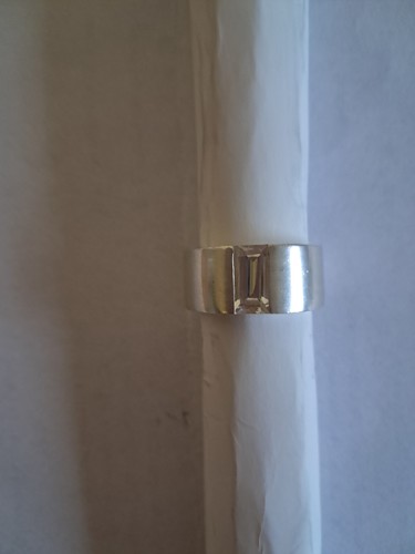Silberring mit bergkristall - silberring,