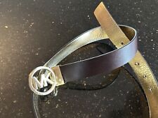 Michael Kors MK Gürtel Leder Dunkelbraun Gr. M 100 cm wie neu 