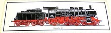 Aufkleber Dampflok BR 38 DB