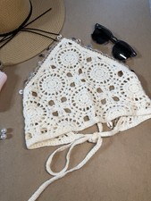Crochet headscarf bandana boho