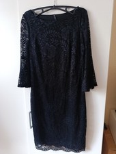 Festliches Damen Spitzenkleid in Schwarz Gr. 38 NEU