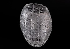 Große DDR Kristall Vase ca. 5 KG schwer / Blumen Vase Deko ohne Beschädigungen