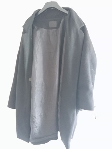 Schwarzer mantel m damen - schwarzer,