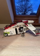 Lego Star Wars Episode2 Republic Gunship Set 7163/vollständig + Droideka /selten