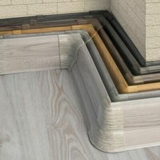 62mm Sockelleiste 10m - 100m Zubehörteil Fussleisten Bodenleisten Laminat Leiste