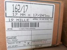19000 BeA Industrieklammern 162 / 17 17mm = 17 / 24" Tackerklammern Heftklammern