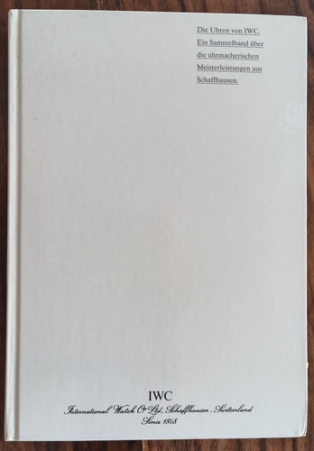 Iwc katalog die uhren von - iwc, "die