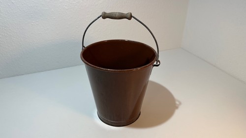Metall vintage eimer braun - metall-vintage-eimer,