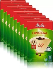 Melitta 1x2 Kaffeefilter Natur – 720 Stück | 9×80er Pack | ungebleicht | Origina