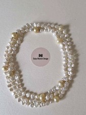 Südsee und Keshi Perlen Kette