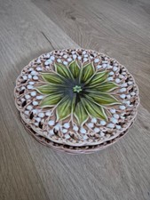 4 Jugendstil Majolikateller