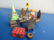Figuren gedeckter Ritter Tisch Waffenständer 3666 3450  Ritterurg Playmobil 7104