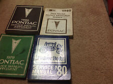 1980 Pontiac Service Shop Reparatur Manuell Set W Produkt Fisher + Zusatz GM OEM