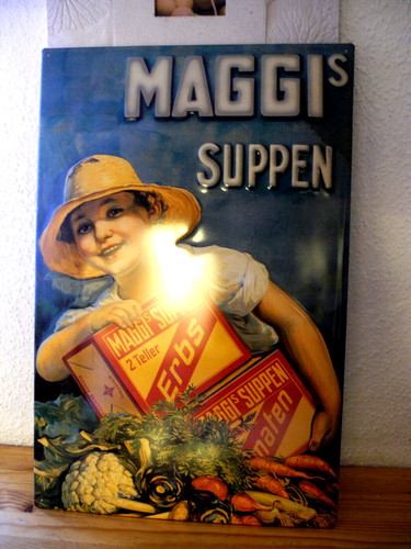 Blechschild geprägt und
