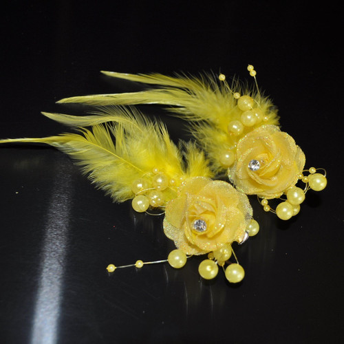 Haarclip blume blüte - haarclip, perlen