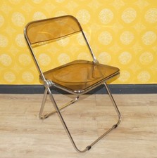 Castelli Kunststoff Klappstuhl PLIA Chair 70er Jahre Design Klassiker braun