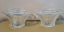 Paar Kristall Teelichthalter Schalen Top Qualität Paar Kristallglas Teelichthal