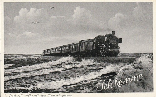 Westerland sylt eisenbahn - ak,