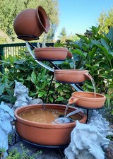 Garten Solarbrunnen Terrakotta