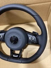 VW Golf 7 7.5 Polo Passat Tiguan R Line Leder Lenkrad Leder Airbag Komplett 