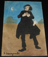 Schwarzer Mann im Mondschein