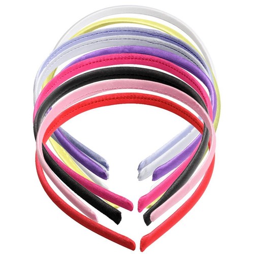 10x satin haarreif dekoration - satin,