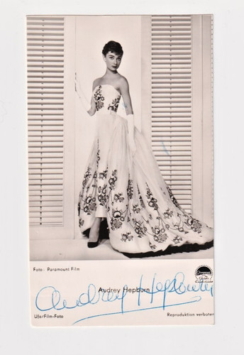 Audrey hepburn autogramm - hepburn,