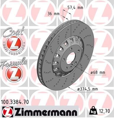 Zimmermann bremsscheibe - zimmermann,