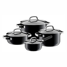 WMF Topf-Set 4-teilig FUSIONTEC Mineral Black - Made in Germany