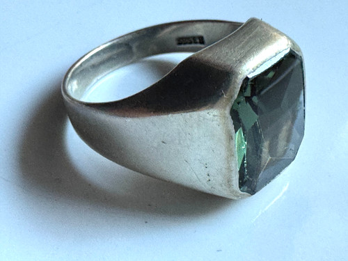Jugendstil ring mit grünem - ring,