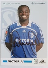 Gerald Asamoah FC Schalke 04 handsignierte Autogrammkarte 2006/07 S04 Sammlung