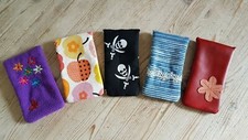 Handytasche Handyhülle Handysocke Handy Brillen Etui versch. Größen große Handys