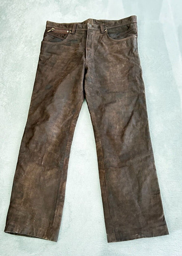 Lederhose herren braun vintage - braun,