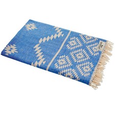 Hamamtuch Kelim Ethno blau