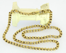 Halskette in 18 kt 18k 750 er Gelb Gold Brev. Sauro Kette Collier Unisex Massiv