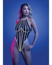 Teddy Bodysuit Black Halter