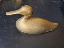 Messing Ente massiv Sammlerstück Vintage Insgesamt ca.10 cm Lang und 242 gr