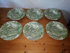 6 x Suppenteller Englisch