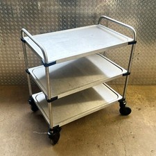 Fetra Edelstahlwagen mit Rohrschiebebügel 520x820x950mm