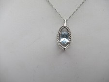 14Kt. Weißgold Aquamarin