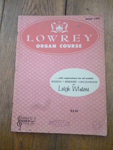 Lowrey organ course book2 - organ, von