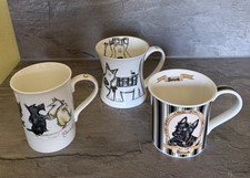 3 Tassen Mugs Scottie Scottish