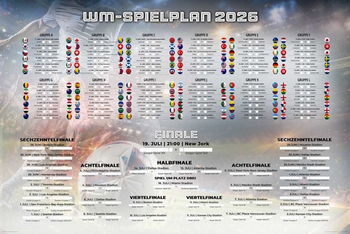 Spielplan poster - spielplan,